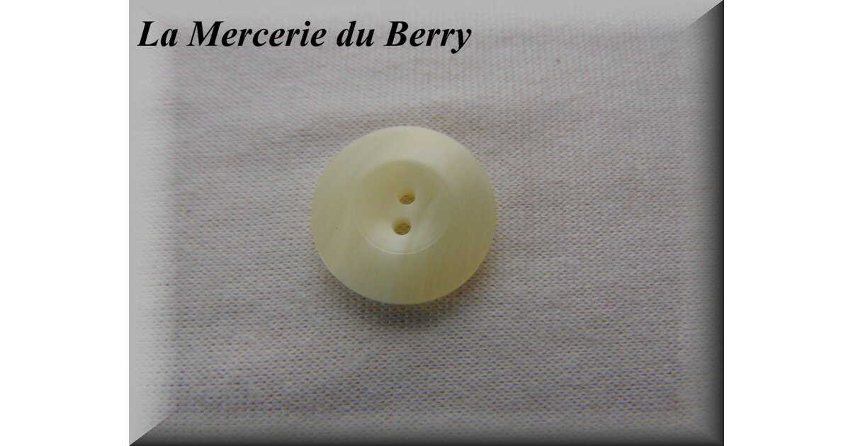 Bouton Ancien Jaune Rond - Mercerie Vintage (réf. 1566) - Lot De 1 à 10 Pièces